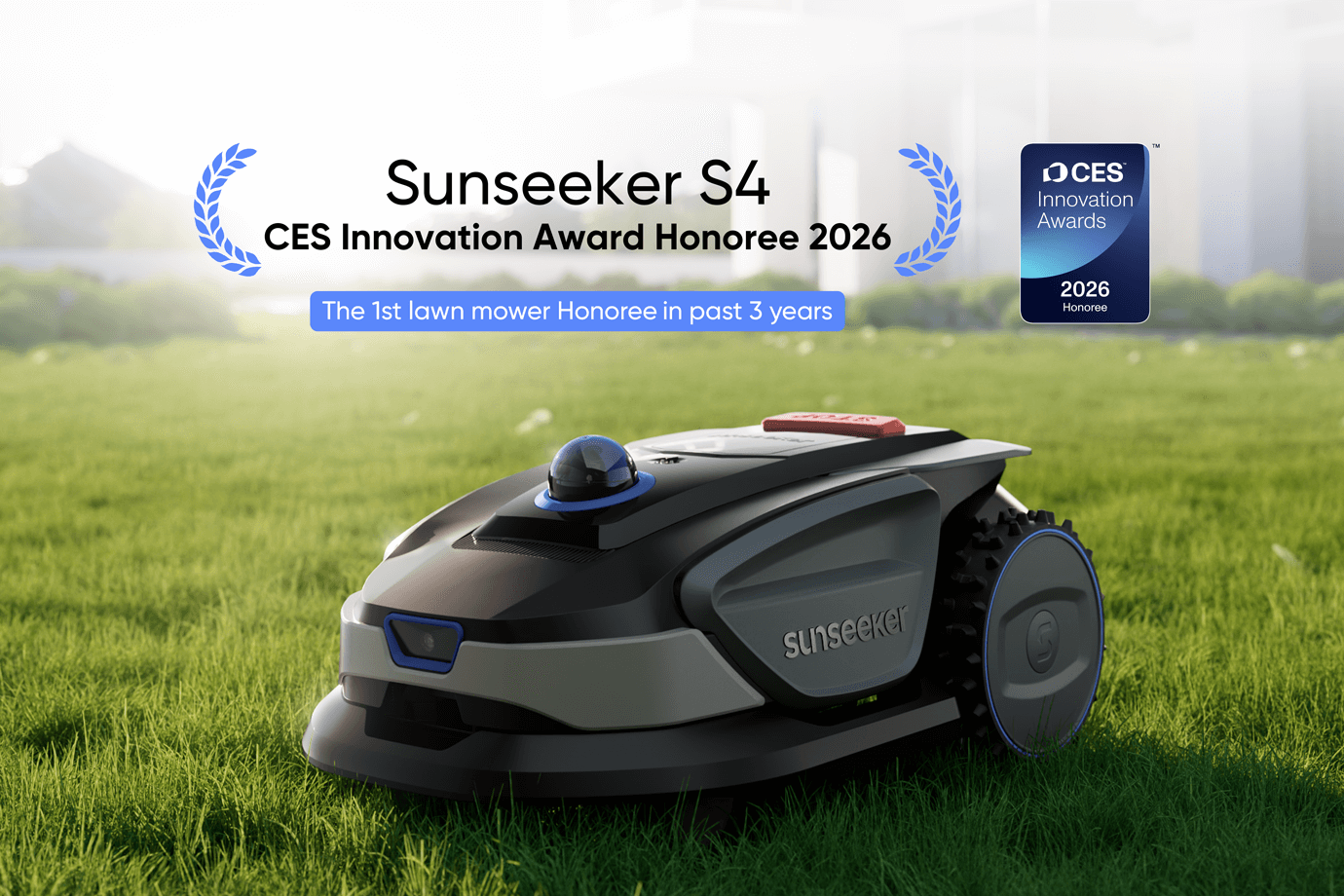 „Sunseeker Robotics LiDAR Mower S4“ pelnė CES Innovation Awards® 2026 apdovanojimą
