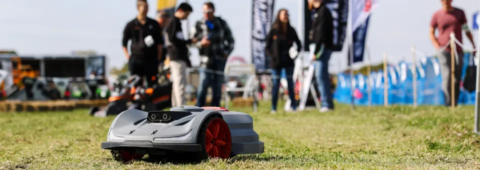 Sunseeker Platform X Robotic Mower with Advanced Tech at Equip Expo