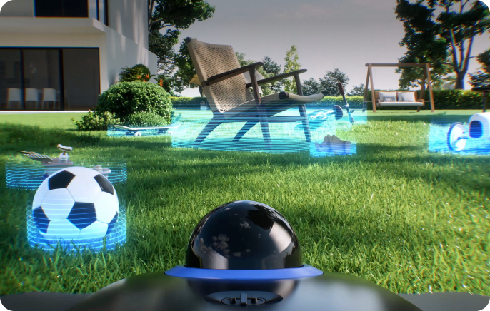 3D 360° kliūčių aptikimas ir vengimas